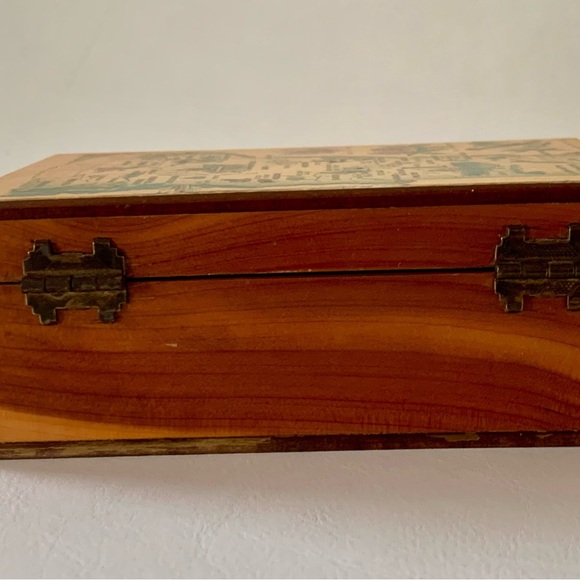 Vintage Vermont Map Wooden Trinket Box - Picture 13 of 13